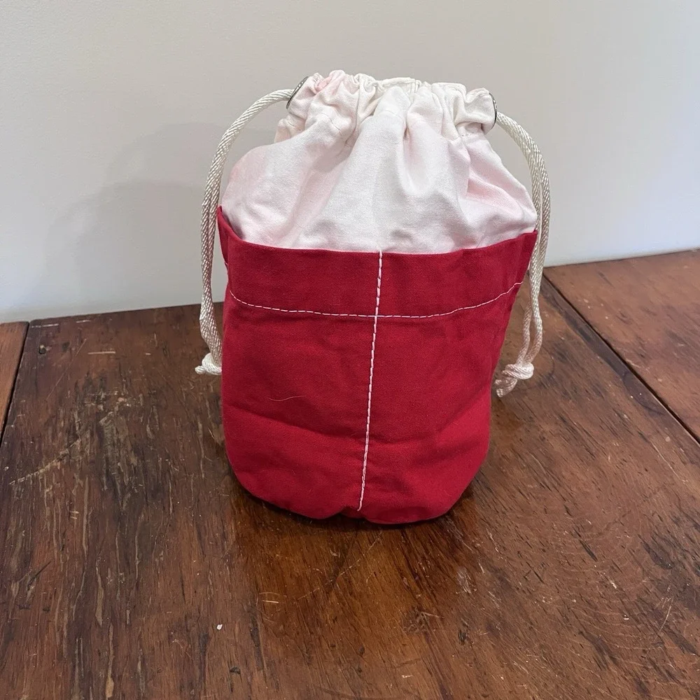 Mrs Norman Albury Sailmakers Man-o-War Cay Abaco Bahamas Bucket Bag Drawstring